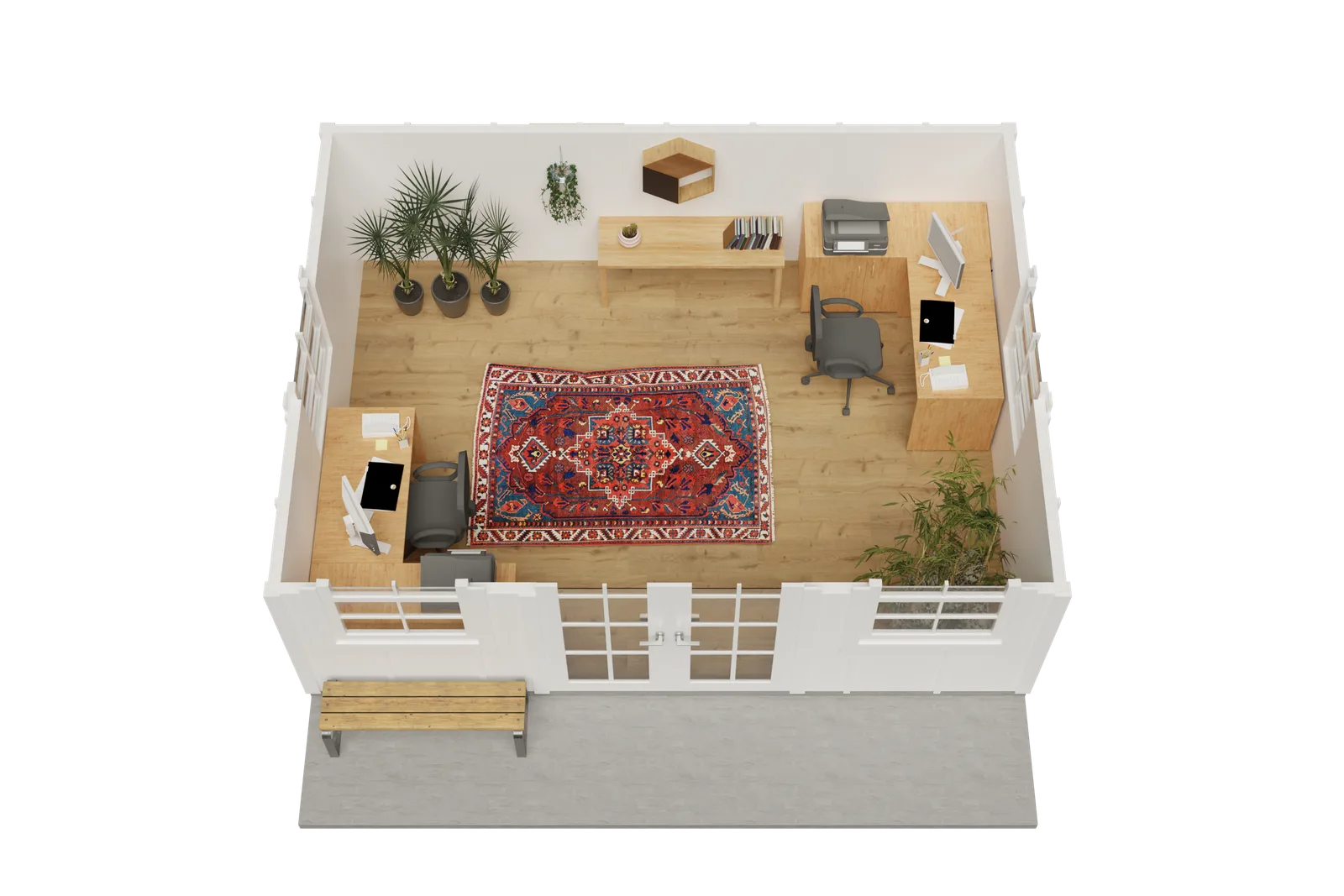 Dual Office floor plan