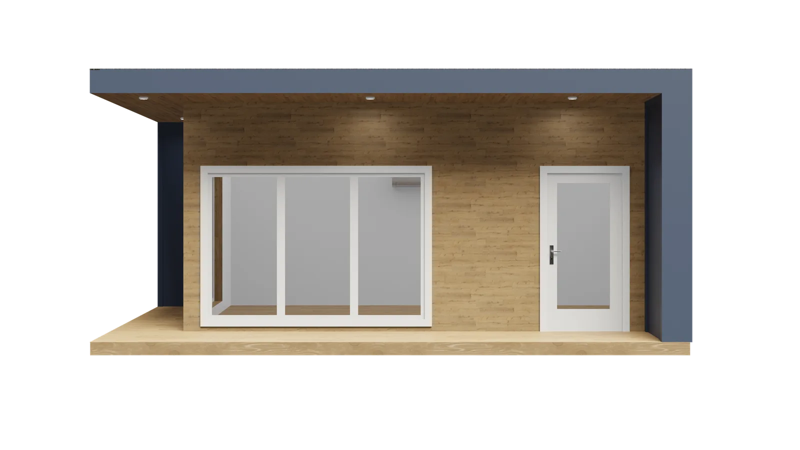 Pod Executive, front exterior view